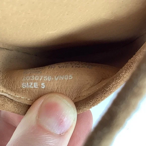 Madewell The Greta Ballet Flat Woven Tan Leather Women’s Mule Flats Sz 5 Boho - Picture 8 of 11